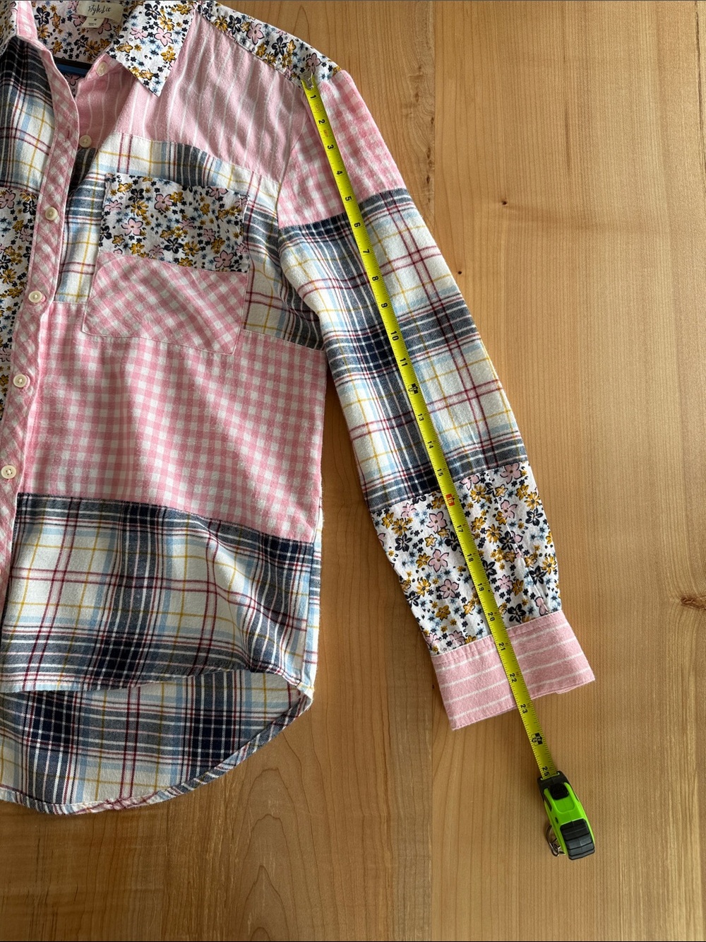 Flannel patchwork button down - Picture 8 of 9